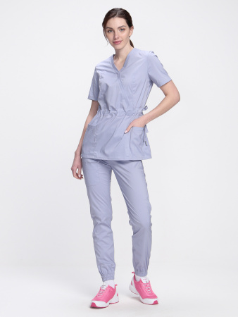 Костюм женский хирургический Модерн-004 (тк.Стрейч,120) MedLine, серый