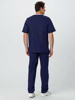 Костюм мужской MedLine Марк (тк.Смесовая,120), т.синий/бежевый