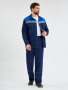 Костюм (тк.Саржа,240) брюки, синий/васильковый