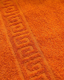 Полотенце махровое (40х70) оранжевый (orange pepper) 430 г/м2 (Туркмения) (х180)