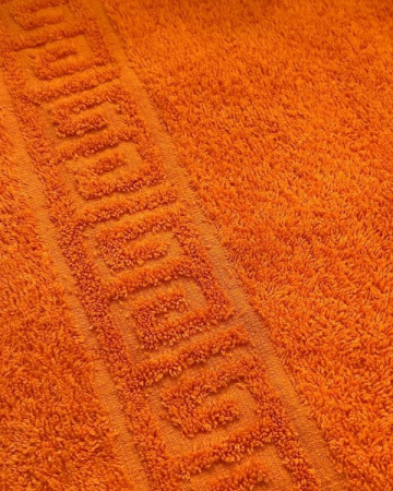 Полотенце махровое (100х180) оранжевый (orange pepper) 430 г/м2 (Туркмения) (х30)