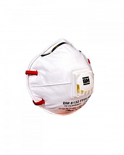 Респиратор ВМ-8132 NR D FFP3 (50 ПДК) с клапаном, чашеобразная, от аэрозолей (кр10х240)