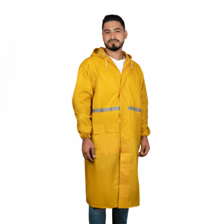 Плащ-дождевик желтый XXXL нейлоновый влагозащитный сигнальный Samtools