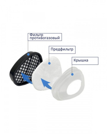 Фильтр противогазовый ВМ-612 Е1 (пара х30)
