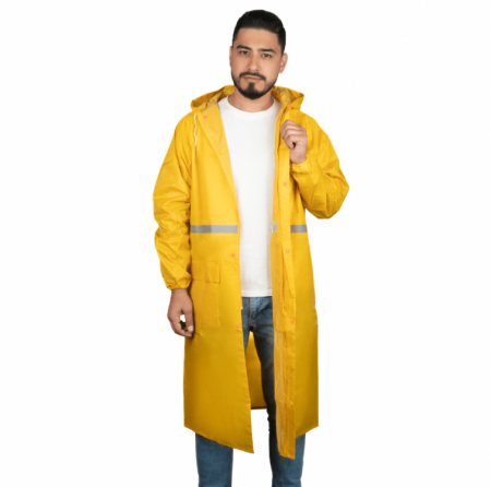 Плащ-дождевик желтый XXXL нейлоновый влагозащитный сигнальный Samtools