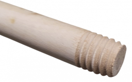 Черенок для щетки деревянный, эвкалипт, 25 мм 120 см (с резьбой) Samtools