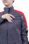 Куртка ХАЙ-ТЕК SAFETY летняя, серый-красный-черный, женская