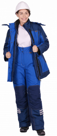 Брюки ЭДВАНС зимние, василек-синий, женские