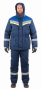 Костюм УРЕНГОЙ зимний, т/.синий-василек, 4 кл пояс