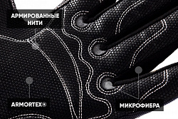 Перчатки ДЭТРИОН УЛЬТРА (IG-861), НРРЕ, спандекс, полиуретан, TPR- накладки, Velcro®, цвет серо-белы